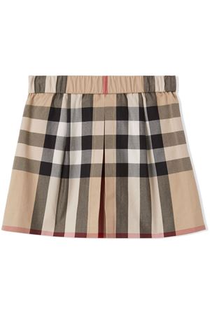 Beige cotton blend skirt BURBERRY KIDS | 8061827A7028